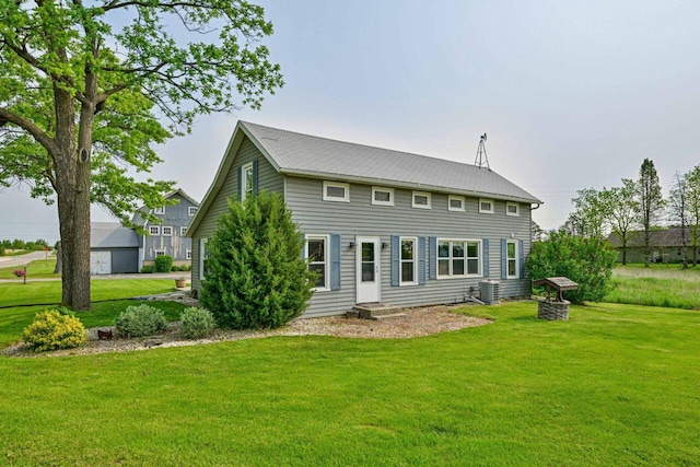 24324 W Overson Rd, Union Grove, WI 53182 - view of front of house with a front lawn and cooling unit