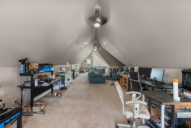 518-520 E Glover Ave, Milwaukee, WI 53212 - carpeted office featuring lofted ceiling