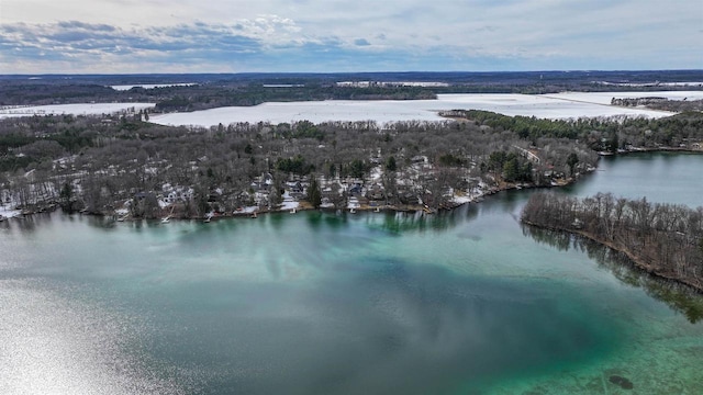 N1416 W Stratton Rd, Waupaca, WI 54981 - aerial view of a nearby body of water and a forest