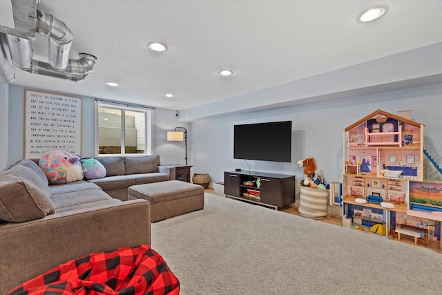 415 E Willow Rd, Fox Point, WI 53217 - living room featuring recessed lighting
