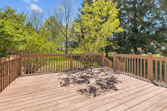 2225 Paul Rd, Manitowoc, WI 54220 - view of wooden deck