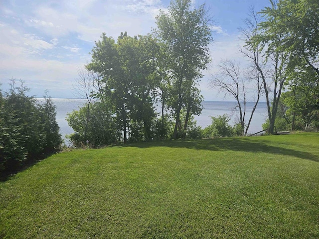 N2281 Lakewood Ln, Chilton, WI 53014 - view of grassy yard featuring a water view