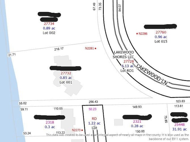 N2281 Lakewood Ln, Chilton, WI 53014 - parcel map
