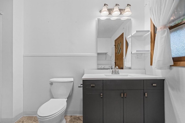1037 S Union St, Shawano, WI 54166 - bathroom with vanity and toilet
