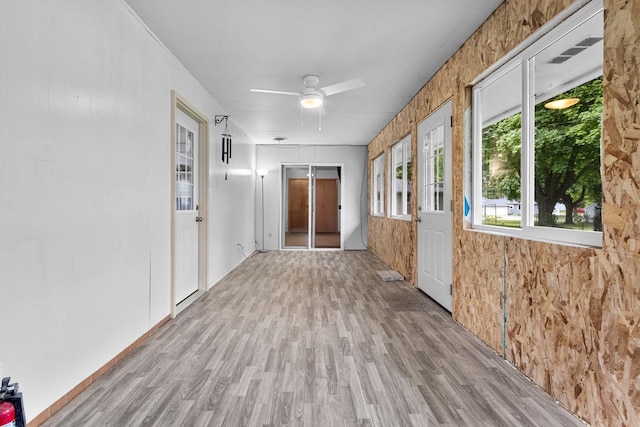 1037 S Union St, Shawano, WI 54166 - corridor featuring wood finished floors
