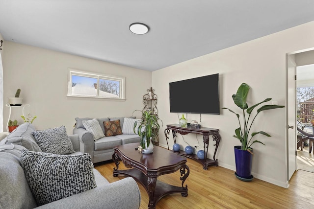 8721 W Douglas Ave, Milwaukee, WI 53225 - living room with light wood-type flooring and baseboards