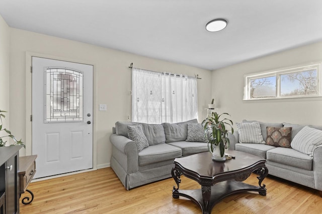 8721 W Douglas Ave, Milwaukee, WI 53225 - living room featuring light wood-style flooring