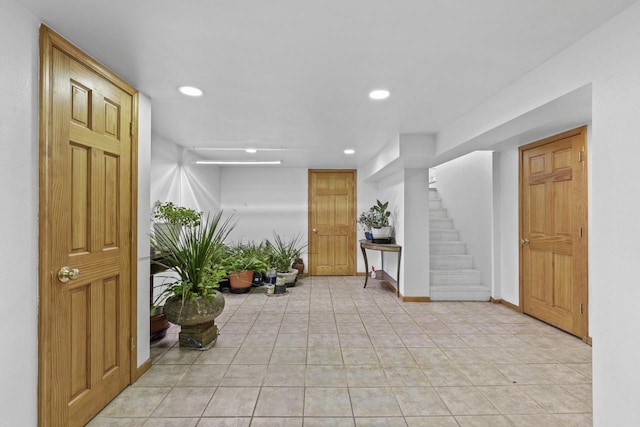 8721 W Douglas Ave, Milwaukee, WI 53225 - community lobby with stairs and recessed lighting