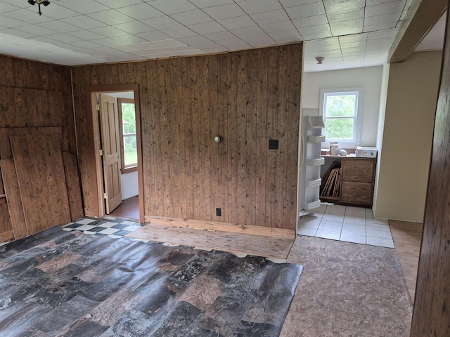 N3922 11th Ave, Hancock, WI 54943 - unfurnished bedroom with wooden walls