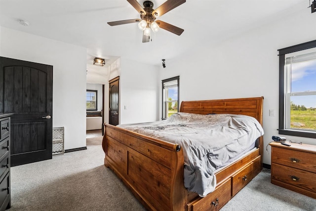 3815 Stone Wall Dr, De Pere, WI 54115 - bedroom featuring carpet flooring and a ceiling fan