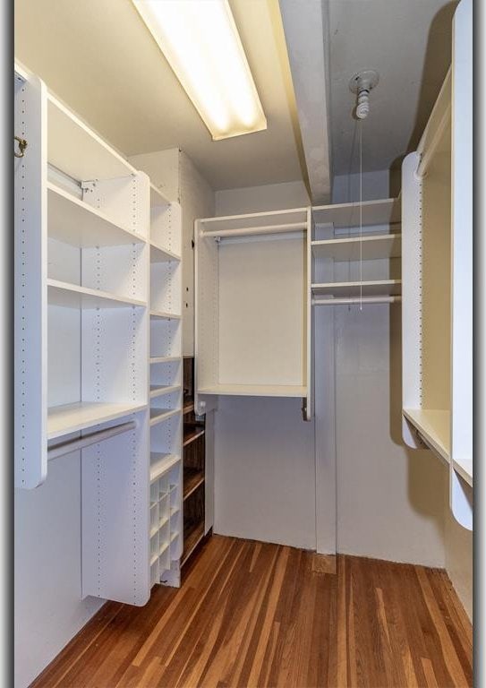 N2594 State Road 76, Hortonville, WI 54944 - spacious closet with wood finished floors