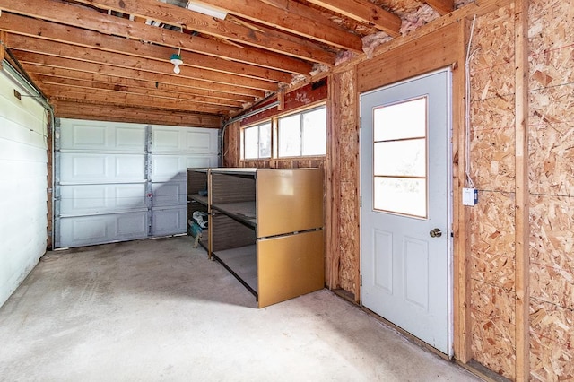 N2594 State Road 76, Hortonville, WI 54944 - garage with fridge