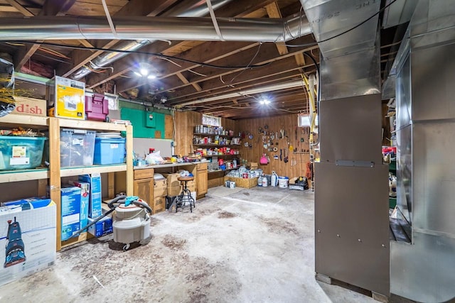 201 N 3rd St, Colby, WI 54421 - view of unfinished basement
