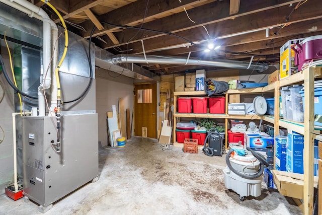 201 N 3rd St, Colby, WI 54421 - unfinished below grade area with heating unit