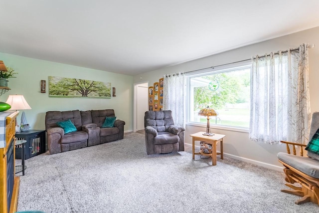 201 N 3rd St, Colby, WI 54421 - living room with carpet flooring and baseboards