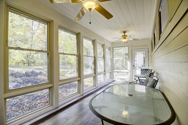 508 Frost Woods Rd, Monona, WI 53716 - sunroom / solarium with plenty of natural light, wood finished floors, and wood ceiling