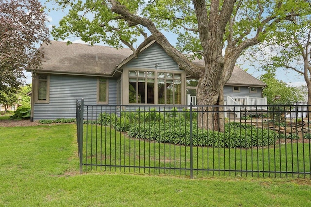 W313N4961 Chapel Ridge Rd, Hartland, WI 53029 - rear view of house with a shingled roof