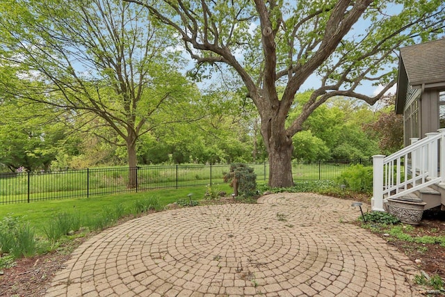 W313N4961 Chapel Ridge Rd, Hartland, WI 53029 - fenced backyard featuring a patio area