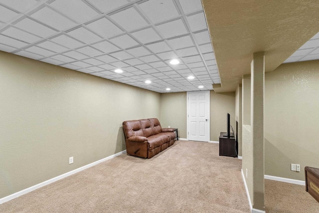 116 Woodward St, Fond Du Lac, WI 54935 - sitting room featuring carpet flooring, recessed lighting, and baseboards
