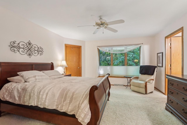 16625 Tanglewood Dr, Brookfield, WI 53005 - carpeted bedroom with a ceiling fan and baseboards