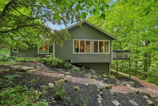 16625 Tanglewood Dr, Brookfield, WI 53005 - view of side of property with a deck