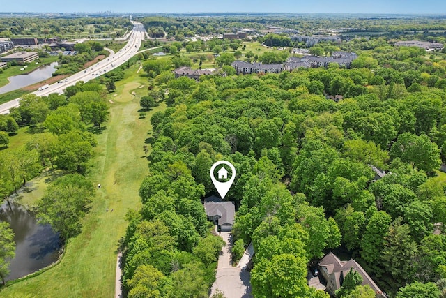 16625 Tanglewood Dr, Brookfield, WI 53005 - aerial view of property and surrounding area featuring a nearby body of water