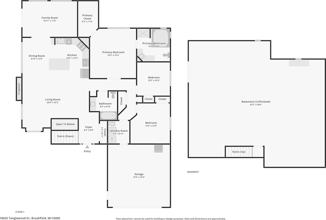 16625 Tanglewood Dr, Brookfield, WI 53005 - room layout