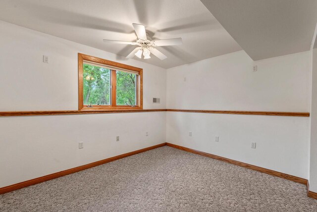 6241 N 118th St, Milwaukee, WI 53225 - empty room with a ceiling fan, carpet, and baseboards