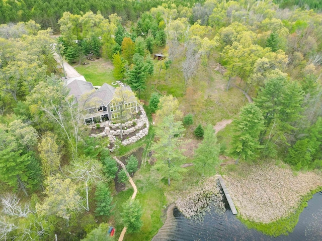 W12900 W Shore Dr, Crivitz, WI 54114 - view of subject property with a heavily wooded area