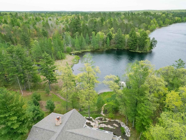 W12900 W Shore Dr, Crivitz, WI 54114 - aerial view of a heavily wooded area and a large body of water