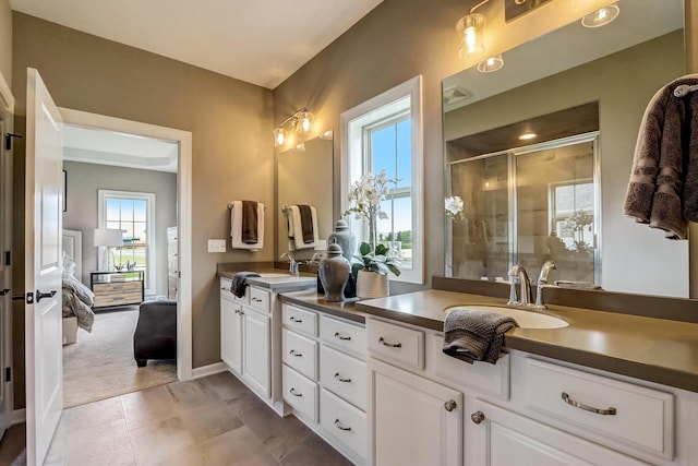 1626 Belmont Ln Unit 27, Oconomowoc, WI 53066 - ensuite bathroom with vanity and a shower stall