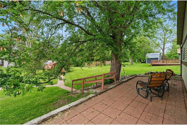 505 Lake Ave, Frederic, WI 54837 - view of patio