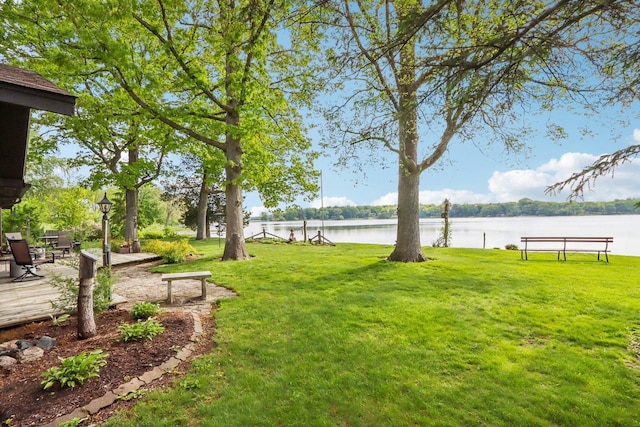 950 N Dousman Rd, Summit, WI 53066 - view of green lawn featuring a water view
