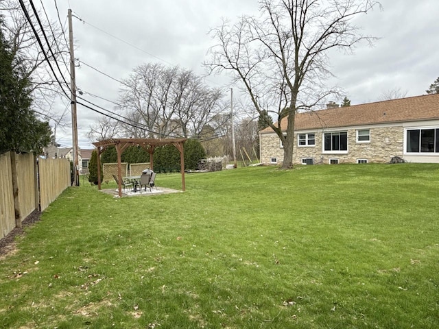 219 W Daphne St, Milwaukee, WI 53217 - view of yard with a gazebo, a patio, and cooling unit