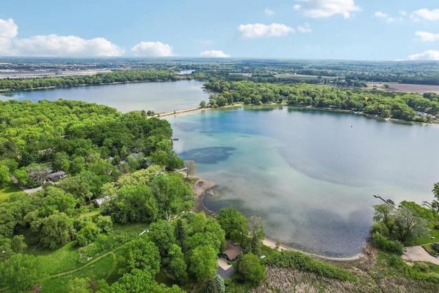 954 N Dousman Rd, Summit, WI 53066 - aerial view of a large body of water and a forest
