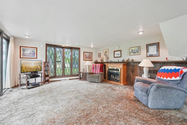 954 N Dousman Rd, Summit, WI 53066 - living area featuring a fireplace