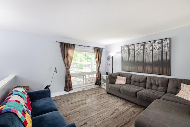 2921 Glendale Ave, La Crosse, WI 54601 - living area featuring wood finished floors and baseboards