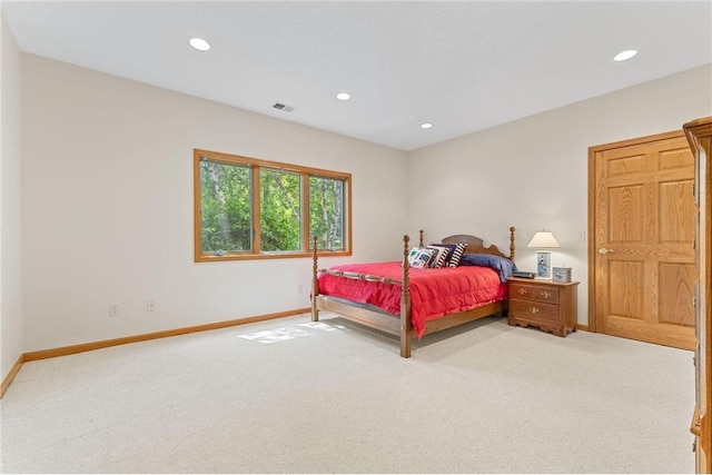 1115 S Trappers Xing, Hugo, MN 55038 - bedroom featuring light colored carpet, baseboards, and recessed lighting