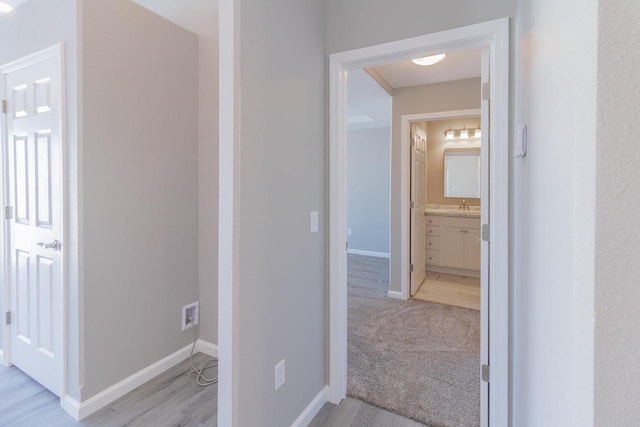 6308 Perch Dr, Weston, WI 54476 - hall with baseboards and light colored carpet