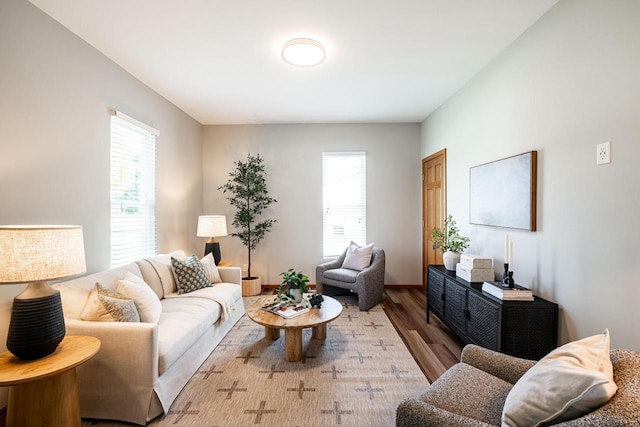 430 Prospect Ave, Pewaukee, WI 53072 - living area with wood finished floors