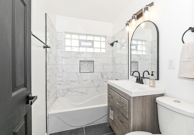 4155 N 67th St, Milwaukee, WI 53216 - full bathroom with toilet, vanity, and washtub / shower combination