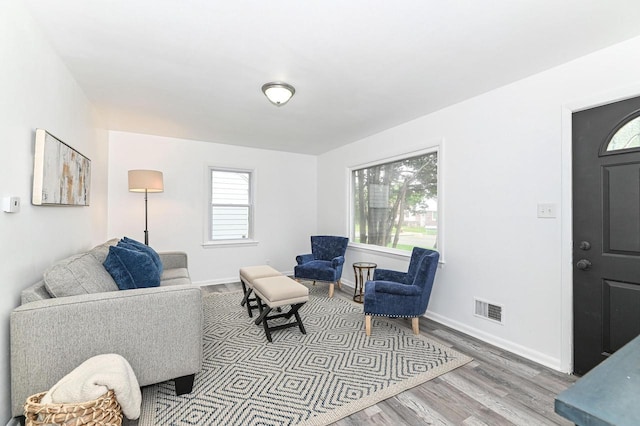 4155 N 67th St, Milwaukee, WI 53216 - living area featuring wood finished floors and baseboards