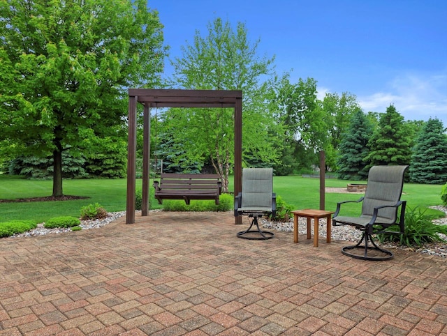 5605 N Mcnichols Dr, Milton, WI 53563 - view of patio