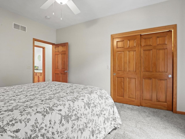 5605 N Mcnichols Dr, Milton, WI 53563 - carpeted bedroom with a ceiling fan