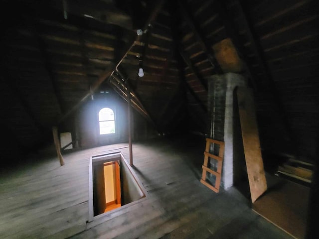 324 N Pine St, Reedsburg, WI 53959 - view of unfinished attic