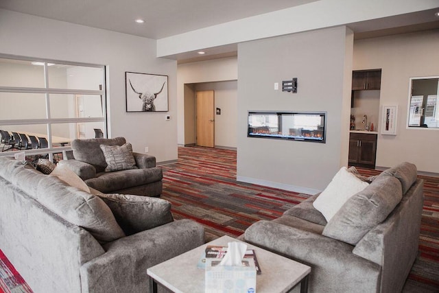 1325 Hagar St, La Crosse, WI 54603 - living room with baseboards and recessed lighting
