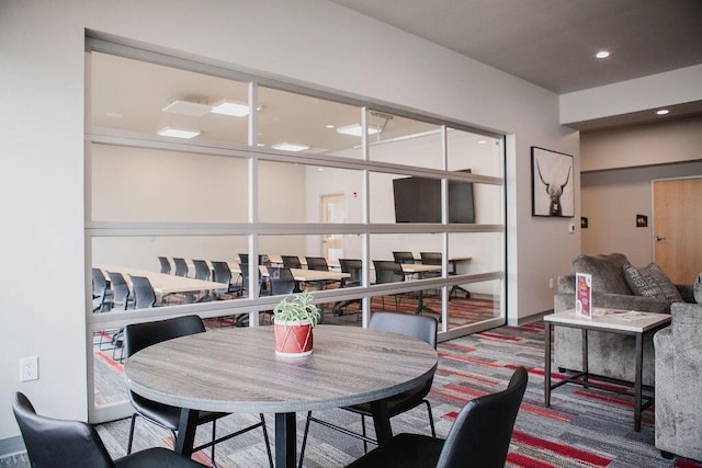 1325 Hagar St, La Crosse, WI 54603 - carpeted dining area with recessed lighting