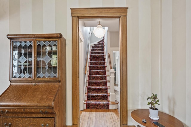 2710 N Hackett Ave, Milwaukee, WI 53211 - stairs featuring wood finished floors