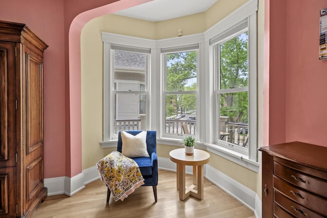 2710 N Hackett Ave, Milwaukee, WI 53211 - living area featuring light wood-style floors and baseboards