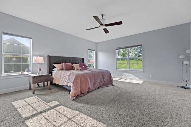 19750 Heron Pass, Brookfield, WI 53045 - carpeted bedroom with baseboards and a ceiling fan
